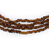 Translucent Brown Matte Glass Seed Beads (3mm)