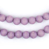 Purple Round Natural Wood Beads (10mm)