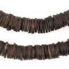 Dark Brown Coconut Bone Beads (12mm)
