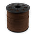 3mm Flat Dark Brown Faux Suede Cord (300ft) - The Bead Chest