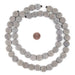 Grey Circular Natural Wood Beads (15x15mm) - The Bead Chest