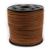 3mm Flat Tan Brown Faux Suede Cord (300ft) - The Bead Chest