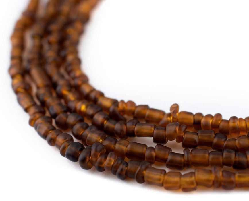 Translucent Brown Matte Glass Seed Beads (3mm) - The Bead Chest