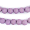 Purple Round Natural Wood Beads (12mm)
