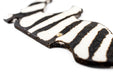Grazing Zebra Bone Batik Pendant - The Bead Chest