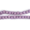 Purple Round Natural Wood Beads (6mm)