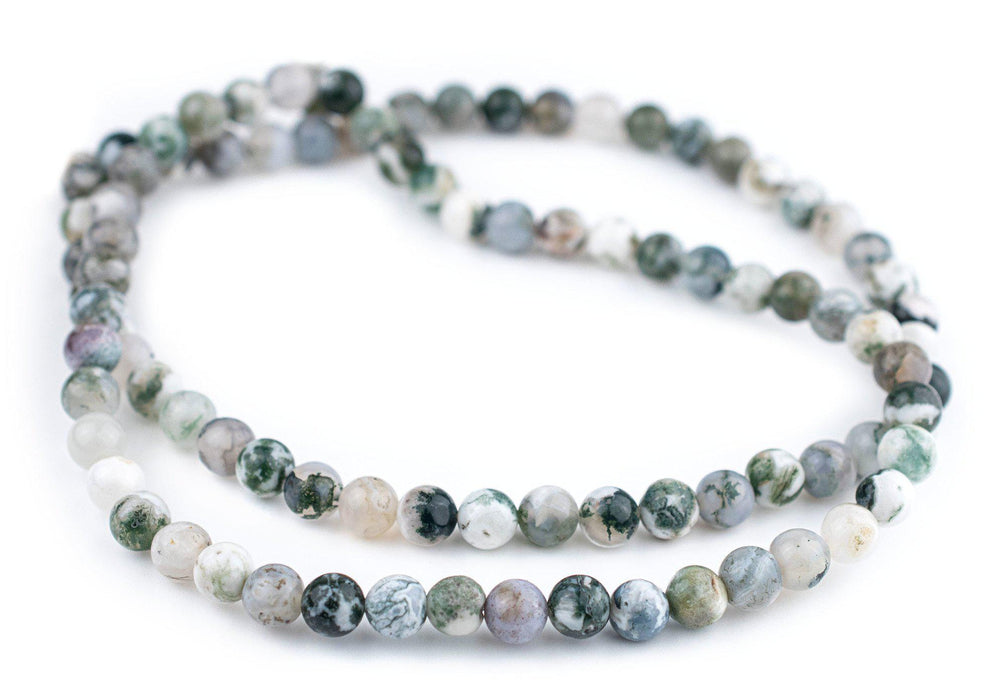 Round Tree Agate Beads (8mm) - The Bead Chest