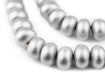 Silver Abacus Natural Wood Beads (10x15mm) - The Bead Chest
