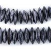 Dark Grey Bone Saucer Beads