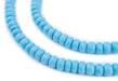 Turquoise Ghana Glass Beads (6mm) - The Bead Chest