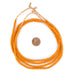 Electric Orange Ghana Glass Beads (2 Strands) - The Bead Chest