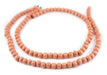 Orange Round Natural Wood Beads (8mm) - The Bead Chest