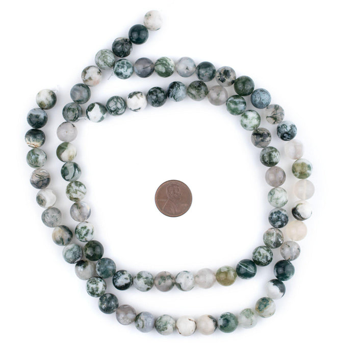 Round Tree Agate Beads (10mm) - The Bead Chest