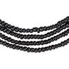 Black Ghana Glass Beads (2 Strands)