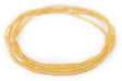 Translucent Amber Matte Glass Seed Beads (3mm) - The Bead Chest