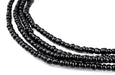Black Ghana Glass Beads (2 Strands) - The Bead Chest