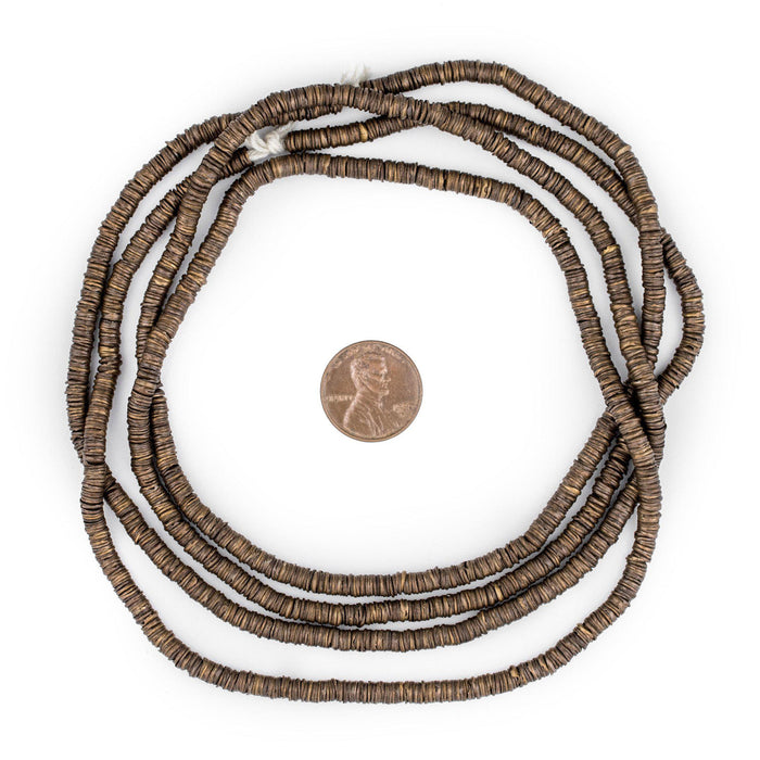 Bronze Interlocking Crisp Beads (4mm) - The Bead Chest