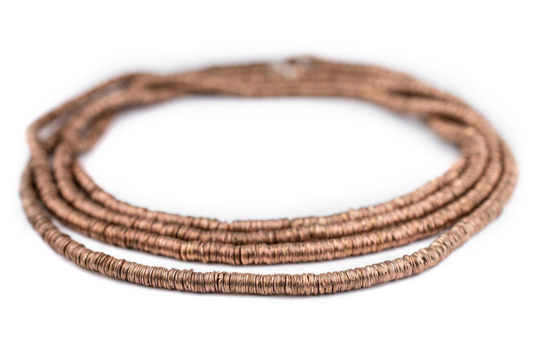 Copper Interlocking Crisp Beads (4mm) - The Bead Chest