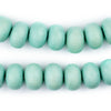 Pistachio Green Abacus Natural Wood Beads (10x15mm)