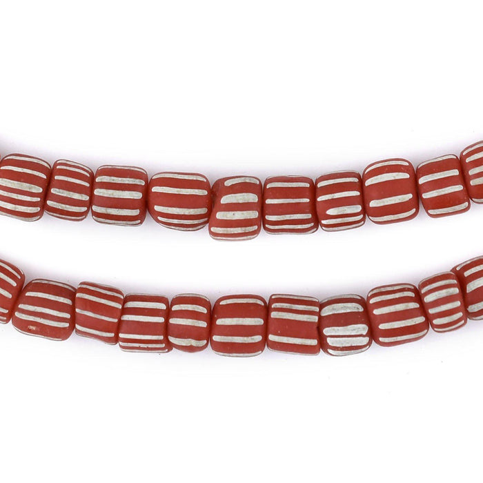 Bright Red Java Gooseberry Beads (6-8mm) - The Bead Chest
