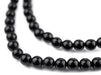 Round Black Obsidian Beads (6mm) - The Bead Chest