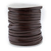 3.0mm Dark Brown Flat Leather Cord (75ft)