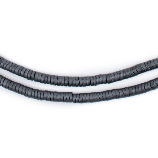 Grey Wavy Interlocking Snake Beads (4mm) - The Bead Chest
