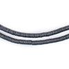 Grey Wavy Interlocking Snake Beads (4mm)