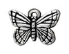 Antiqued Silver Monarch Butterfly Charm (12x16mm)