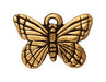 Antiqued Gold Monarch Butterfly Charm (12x16mm) - The Bead Chest