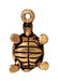 Antiqued Gold Turtle Charm (19x11mm) - The Bead Chest