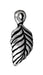 Antiqued Silver Birch Leaf Charm (15x7mm) - The Bead Chest