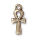 Antiqued Brass Ankh Charm (22x10mm) - The Bead Chest