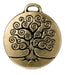 Antiqued Gold Tree of Life Pendant (26x24mm) - The Bead Chest