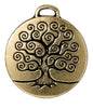 Antiqued Gold Tree of Life Pendant (26x24mm)