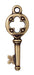 Antiqued Brass Key Charm (32x12mm) - The Bead Chest