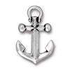 Antiqued Silver Anchor Charm (27x18mm)