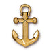 Antiqued Gold Anchor Charm (27x18mm) - The Bead Chest