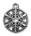 Antiqued Silver Snowflake Charm (24x19mm) - The Bead Chest