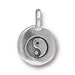 Antiqued Silver Yin Yang Charm (16x12mm) - The Bead Chest