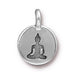 Antiqued Silver Buddha Charm (16x12mm) - The Bead Chest