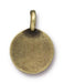 Antiqued Brass Earth Charm (16x12mm) - The Bead Chest