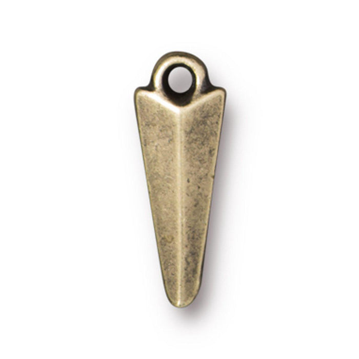 Antiqued Brass Medium Dagger Charm (18x6mm) - The Bead Chest