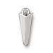 Rhodium Medium Dagger Charm (18x6mm) - The Bead Chest