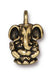 Antiqued Gold Ganesh Charm (18x12mm) - The Bead Chest