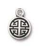 Antiqued Silver Chinese Lu Charm (15x11mm)