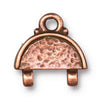 Antiqued Copper Hammertone Stitch-In Link (21x13mm)