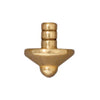 Gold Plated Basic Glue-In Bead Cap (8x7mm)
