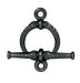 Midnight Black Heirloom Toggle Clasp Set (15mm) - The Bead Chest