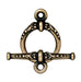 Antiqued Brass Heirloom Toggle Clasp Set (15mm) - The Bead Chest